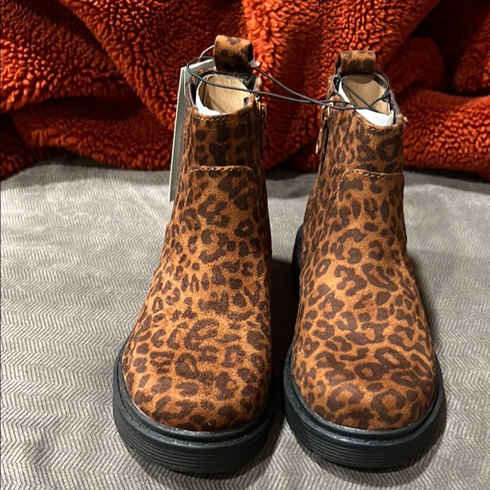 Leopard Print Ankle Boots